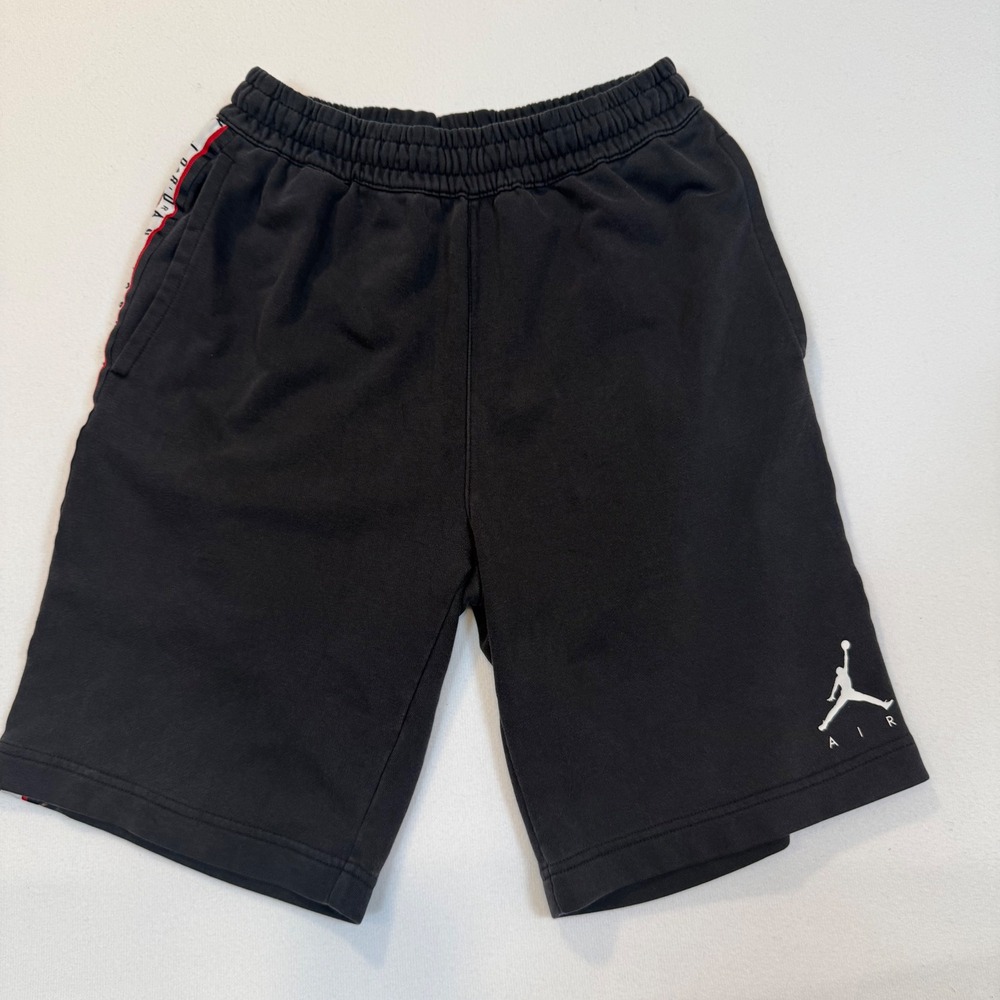 Jordan Mens Black Fleece Basketball Shorts Jumpman Logo Branded Side Tape Size M